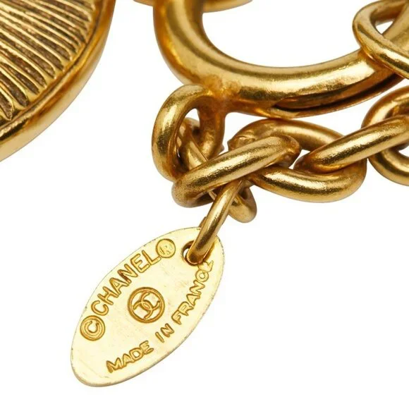 CHANEL Gold Logo Necklace - Picture 7 of 8